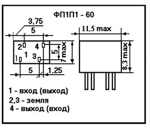 Фп 1. Фильтр 465 КГЦ фп1п1-61-02. Пьезокерамический фильтр a450al. Цветовая маркировка пьезокерамических фильтров фп1п1-61. Маркировка фильтров фп1п-025.